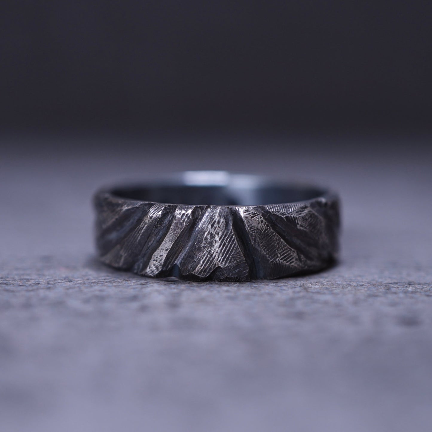 Dry Landscape Ring — Mountains from Stone & Sea