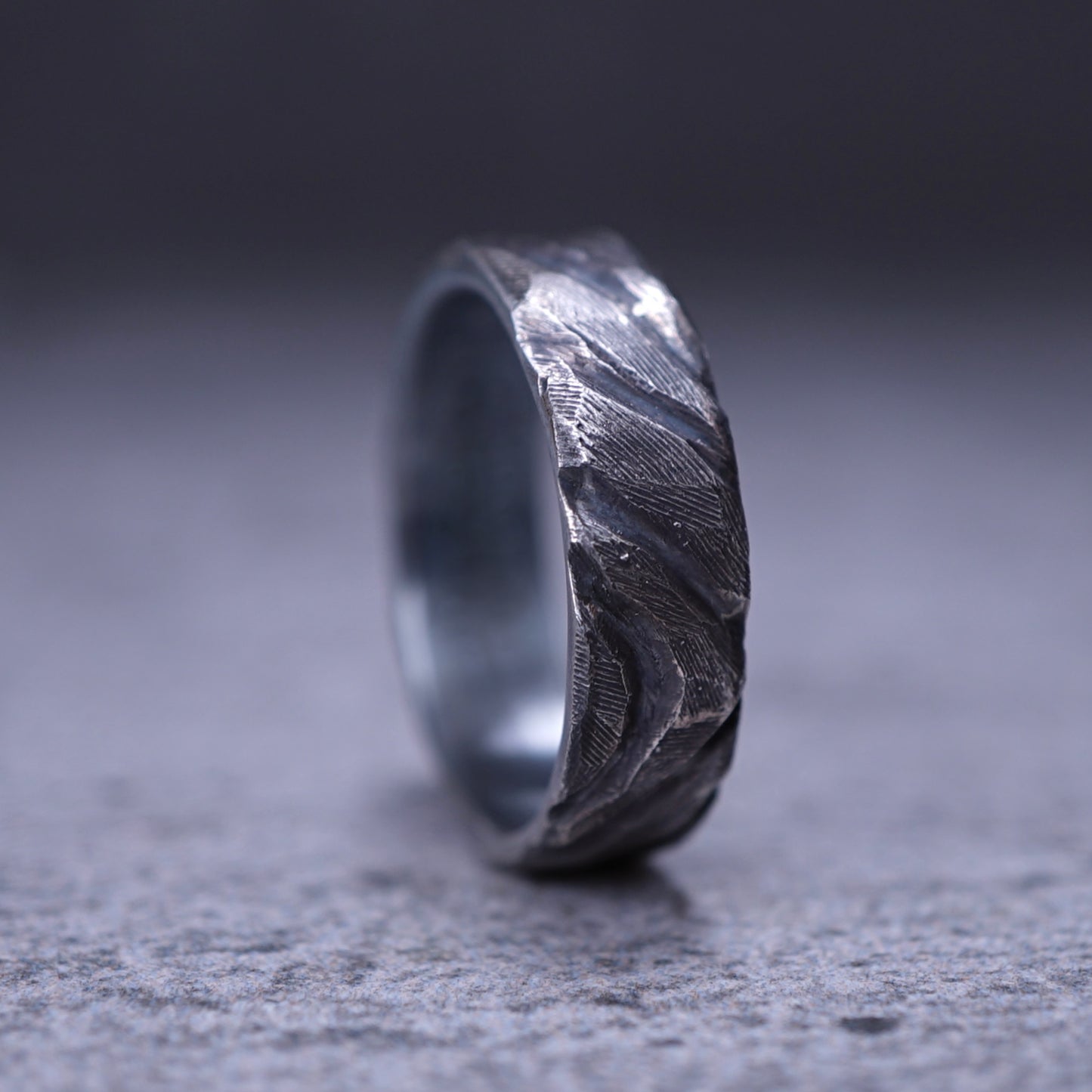 Dry Landscape Ring — Mountains from Stone & Sea