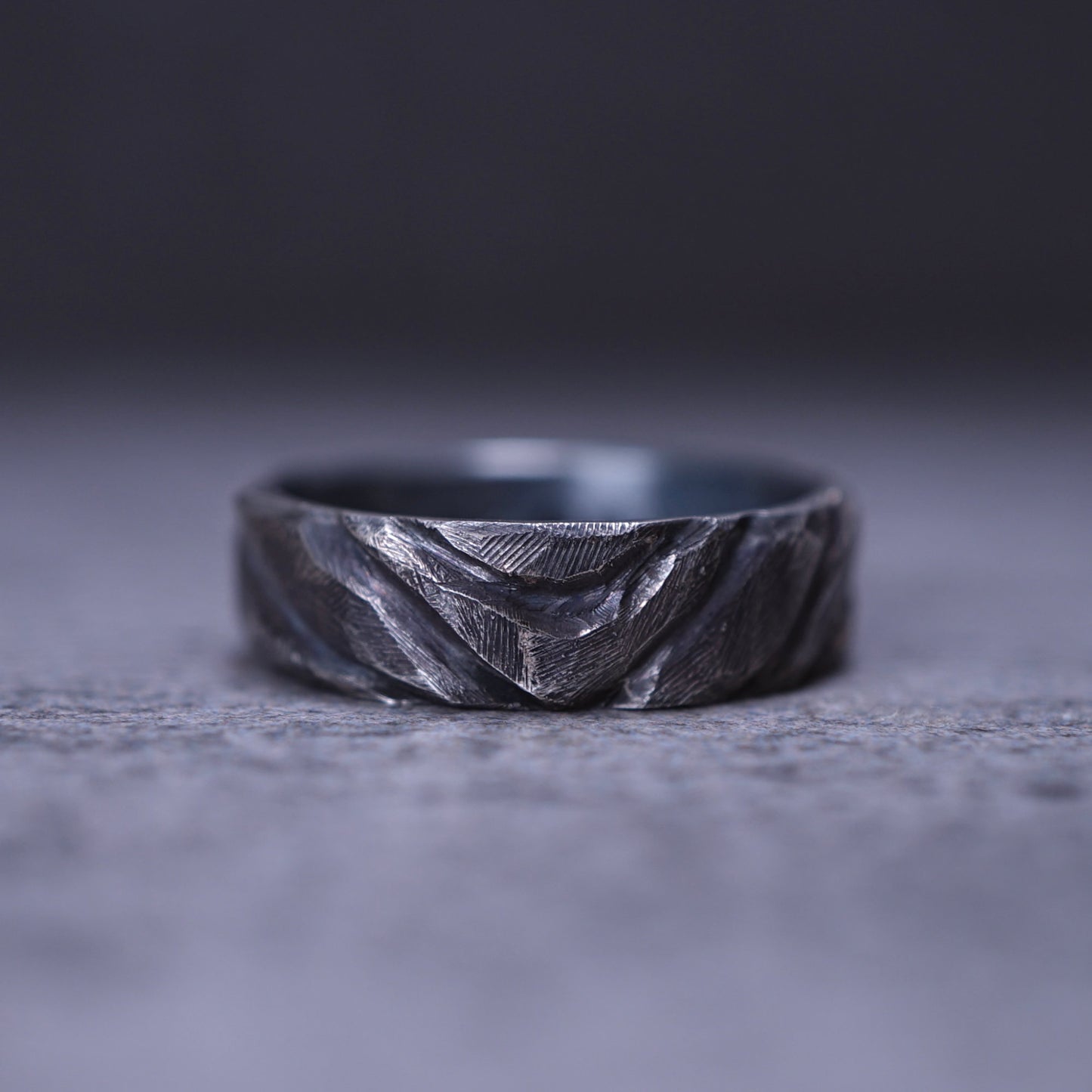 Dry Landscape Ring — Mountains from Stone & Sea