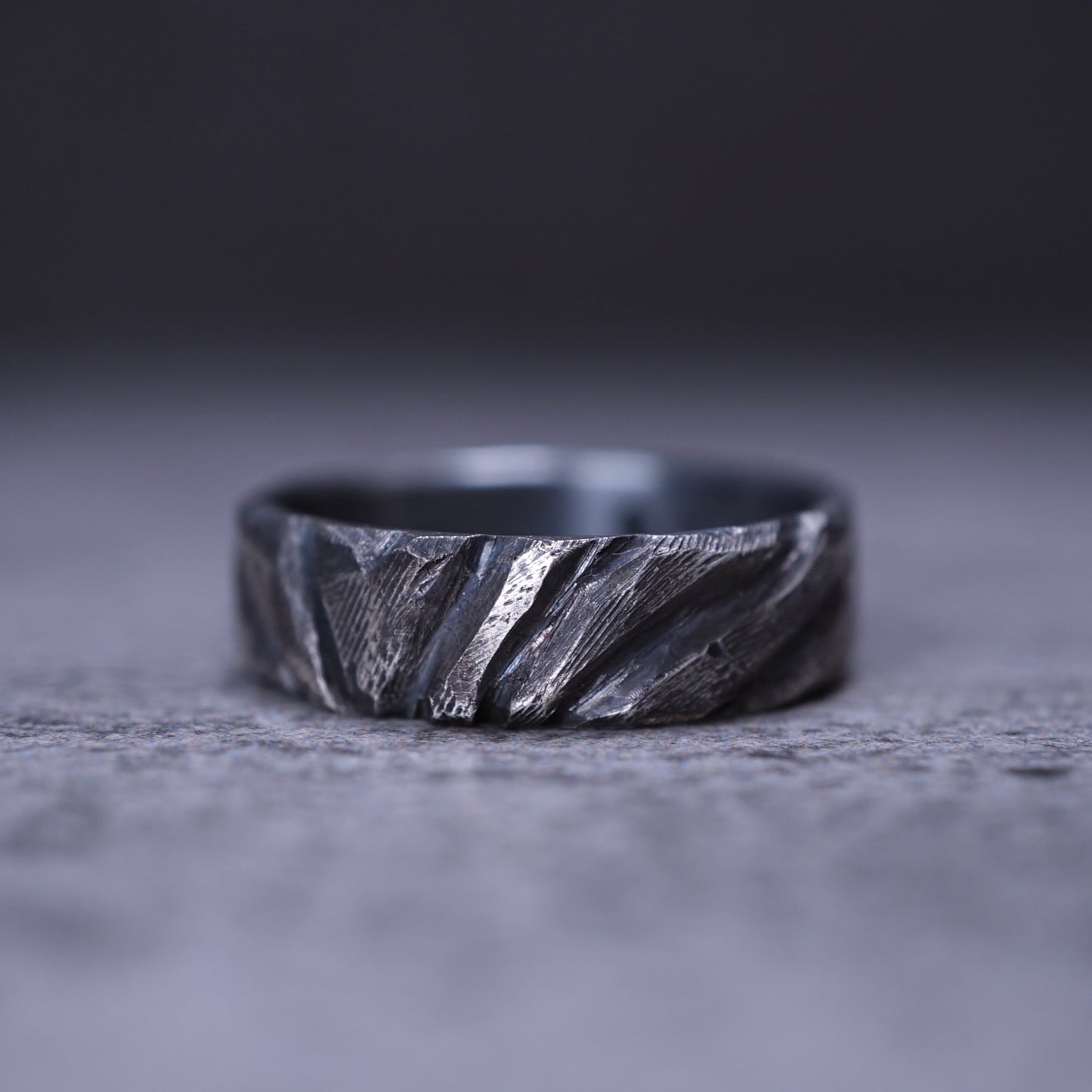 Dry Landscape Ring — Mountains from Stone & Sea