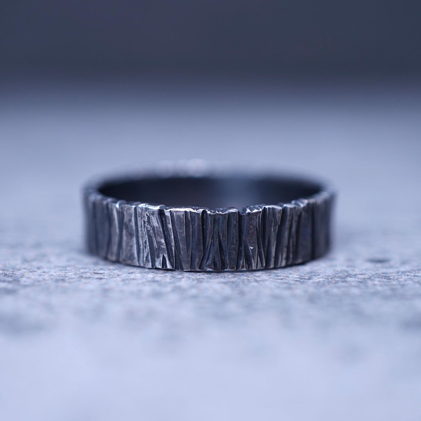 Hammered 999 Fine Silver Ring