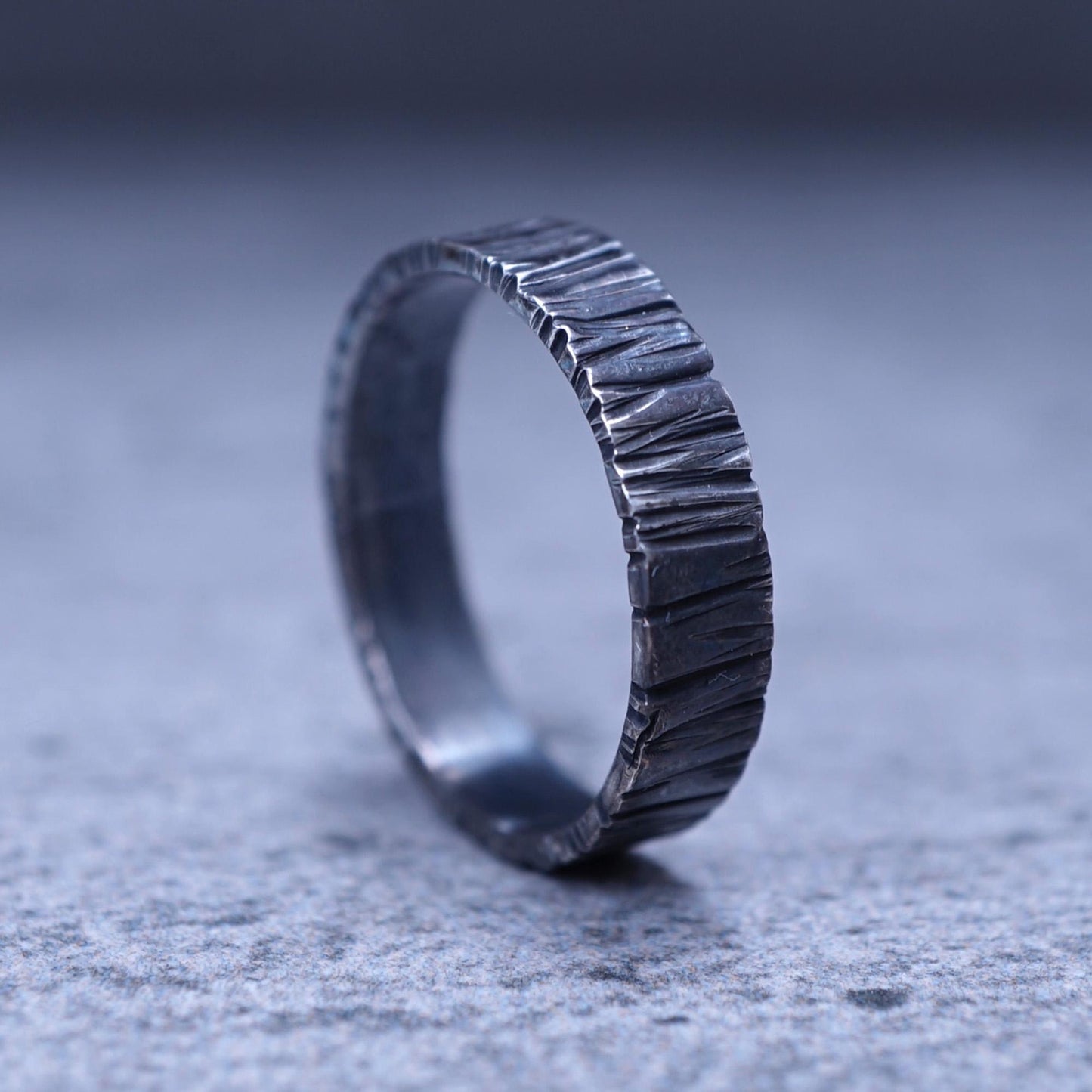 Hammered 999 Fine Silver Ring