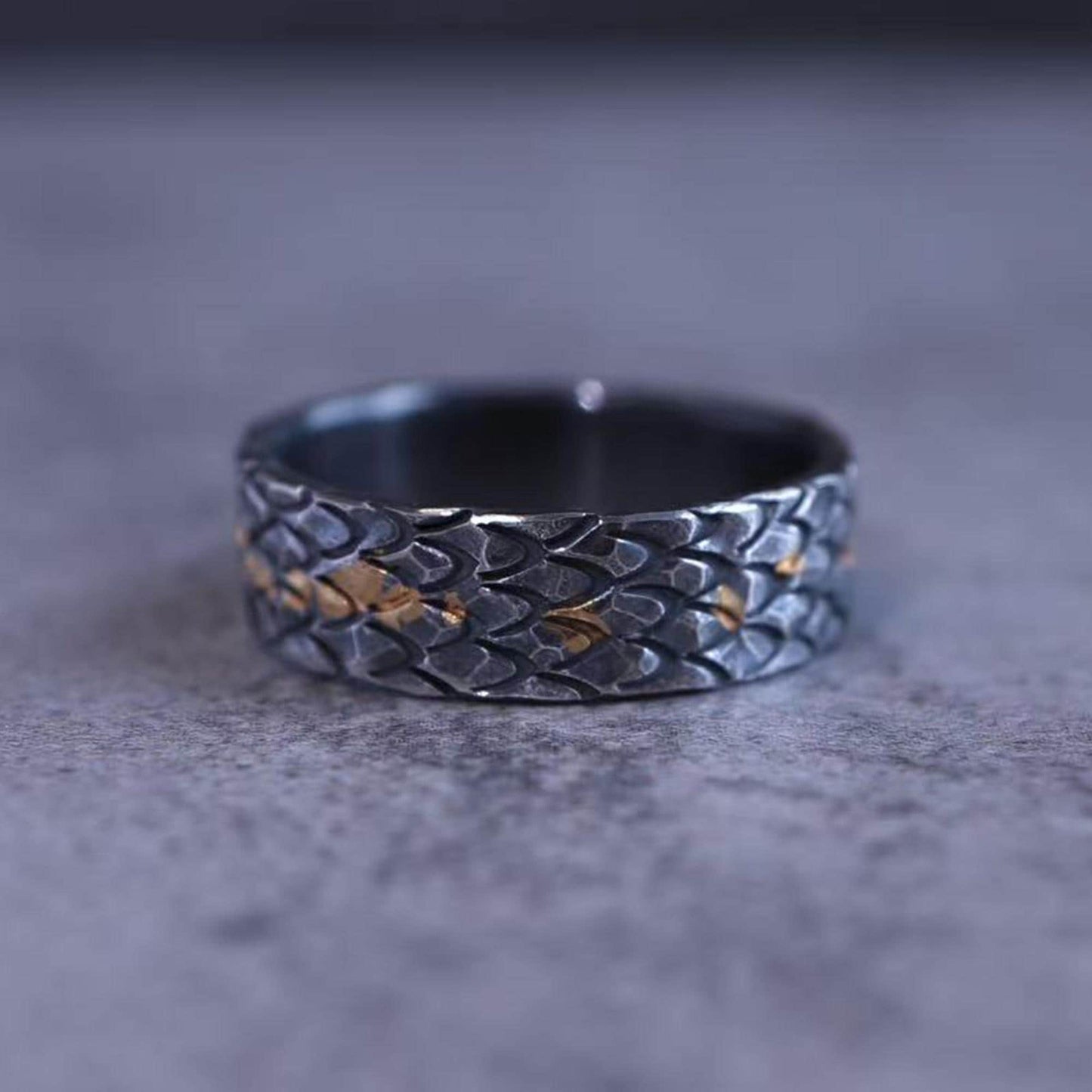 Dragon Scale Ring — Ancient Fire