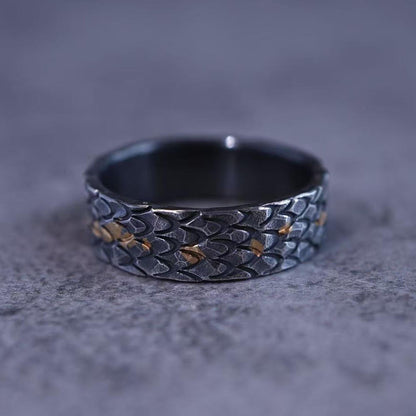 Dragon Scale Ring — Ancient Fire