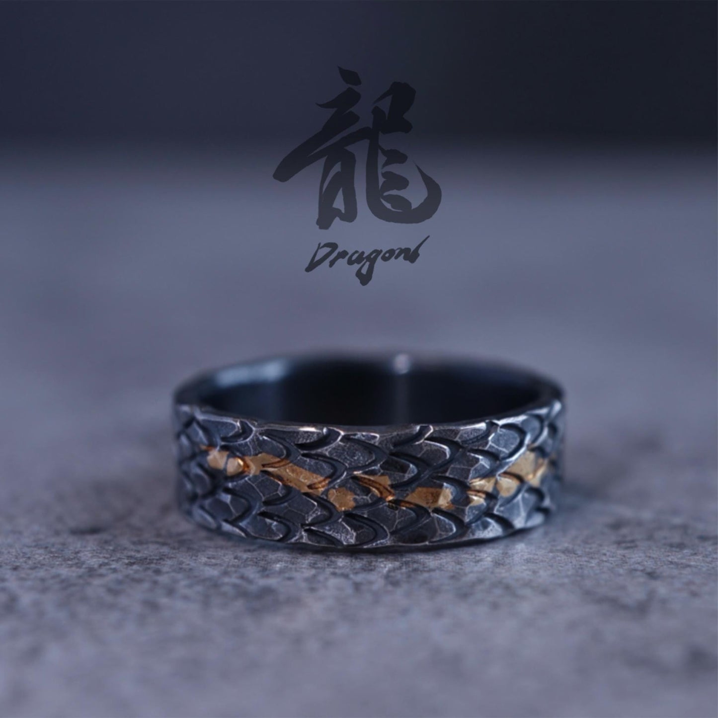 Dragon Scale Ring — Ancient Fire